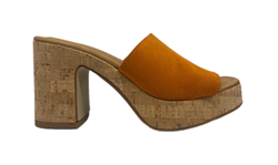 SANDALO CON TACCO ARANCIO